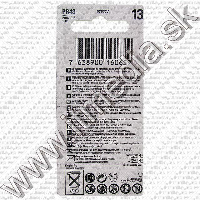 Image of Energizer specialis tartos gombelemek PR48 6db-os csomagban (IT2025)